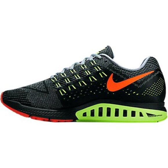 Nike Air Zoom Structure 18 Men’s Running Shoes Black Multicolor Yellow Orange Si - Picture 1 of 10